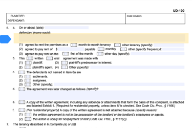 UD-100 showing defendants